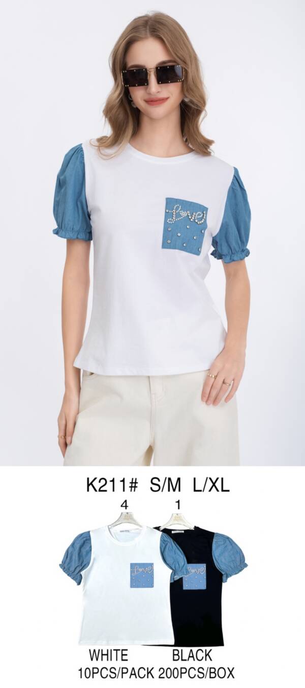 Bluzki damskie Roz S/M-L/XL, Mix kolor Paczka 10 szt
